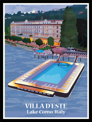Villa d'Este Lake Como Poster