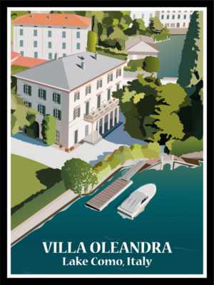 Villa Oleandra George Clooney Poster Lake Como